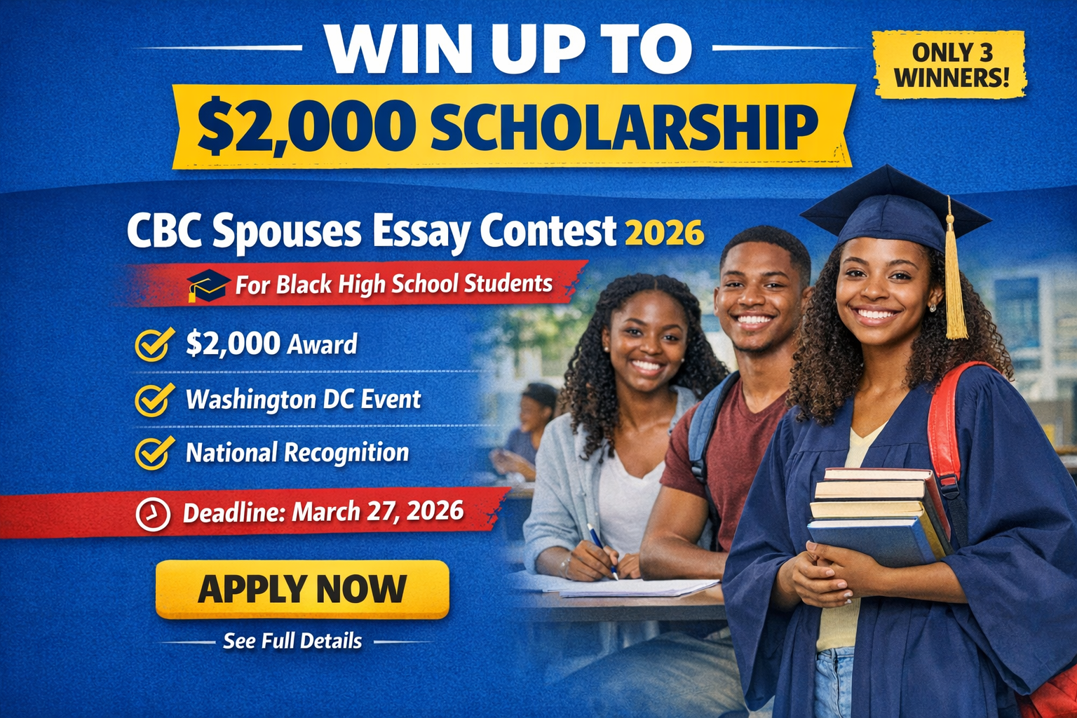Win Up to $2,000: CBC Spouses Essay Contest Scholarship 2026 (Apply Before March 27)